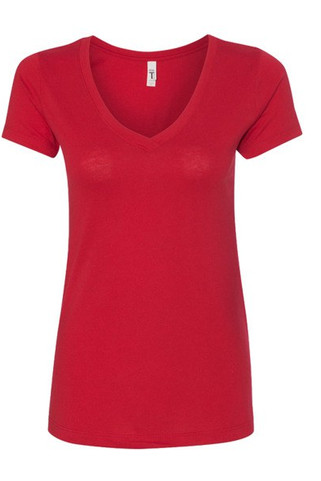 Next Level 1540 - Women’s Lightweight Combed Cotton V-Neck Tee