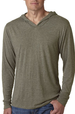 Next Level 6021 - T-shirt unisexe à capuche en tissu triblend
