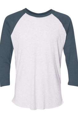 Next Level 6051 - Unisex Tri-Blend Three-Quarter Sleeve Raglan Tee