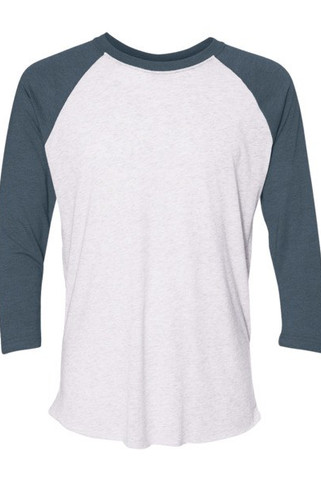 Next Level 6051 - Unisex Tri-Blend Three-Quarter Sleeve Raglan Tee
