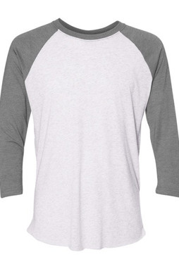 Next Level 6051 - Unisex Tri-Blend Three-Quarter Sleeve Raglan Tee 