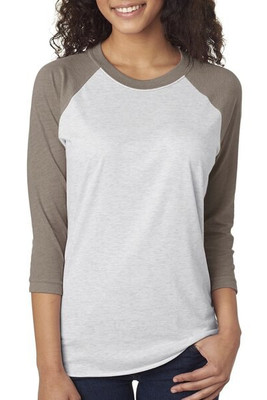 Next Level 6051 - Unisex Tri-Blend Three-Quarter Sleeve Raglan Tee