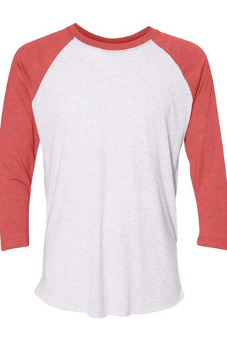 Next Level 6051 - Unisex Tri-Blend Three-Quarter Sleeve Raglan Tee