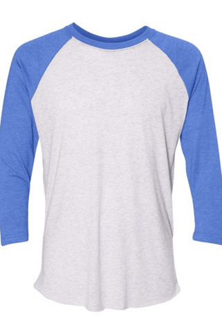 Next Level 6051 - Unisex Tri-Blend Three-Quarter Sleeve Raglan Tee
