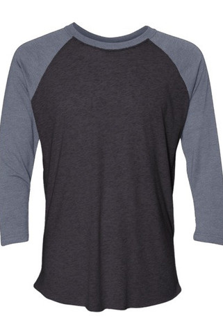 Next Level 6051 - Unisex Tri-Blend Three-Quarter Sleeve Raglan Tee