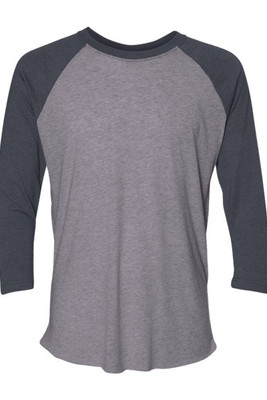 Next Level 6051 - T-shirt raglan unisexe à manches trois-quarts en tri-blende