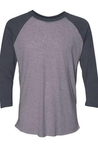 Next Level 6051 - T-shirt raglan unisexe à manches trois-quarts en tri-blende