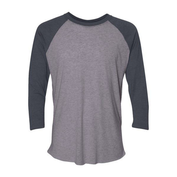 Next Level 6051 - T-shirt raglan unisexe à manches trois-quarts en tri-blende