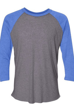 Next Level 6051 - Unisex Tri-Blend Three-Quarter Sleeve Raglan Tee 