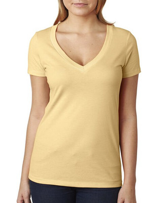 Next Level 6640 - Stylish Deep V-Neck Cotton Blend Tee