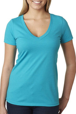 Next Level 6640 - Stylish Deep V-Neck Cotton Blend Tee