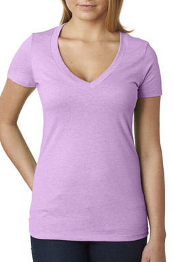 Next Level 6640 - Stylish Deep V-Neck Cotton Blend Tee
