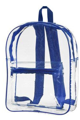 Liberty Bags 7010 - Transparent PVC Backpack with Durable Polyester Straps