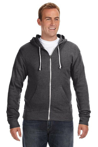 J. America J8872 - Adult Tri-Blend Fleece Full-Zip Hood