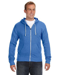 J. America J8872 - Adult Tri-Blend Fleece Full-Zip Hood