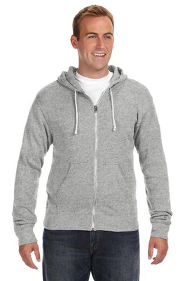J. America J8872 - Adult Tri-Blend Fleece Full-Zip Hood