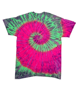 Colortone T1001 - Remera multicolor teñida para adultos