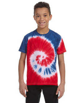 Colortone T1001Y - Remera teñida multicolor para jóvenes