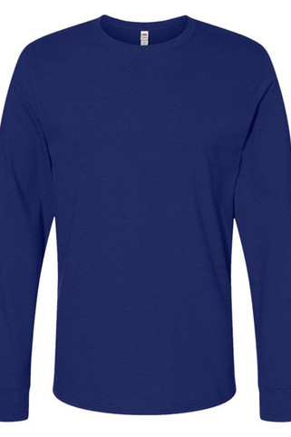 Fruit of the Loom SC201 - Langarmshirt aus Belcoro Baumwolle für optimalen Druck