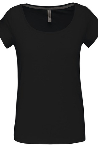 Kariban K384 - Damen-Kurzarm-T-Shirt mit U-Boot-Ausschnitt