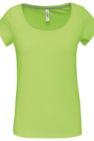 Kariban K384 - Damen-Kurzarm-T-Shirt mit U-Boot-Ausschnitt