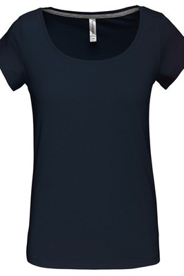 Kariban K384 - Damen-Kurzarm-T-Shirt mit U-Boot-Ausschnitt