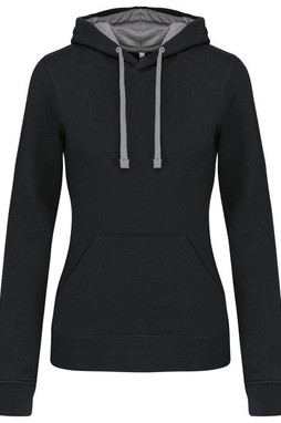 Kariban K465 - Ladies’ contrast hooded sweatshirt
