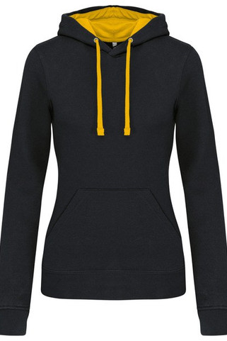 Kariban K465 - Sweat-shirt capuche contrastée femme