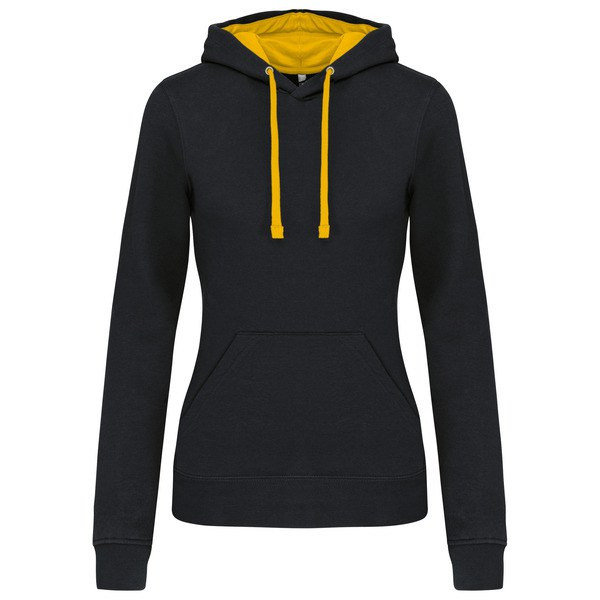 Kariban K465 - Sweat-shirt capuche contrastée femme
