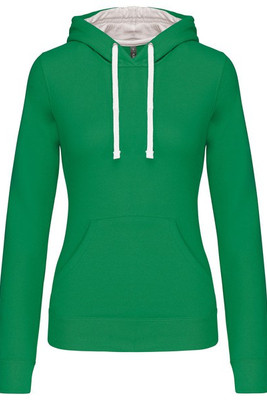 Kariban K465 - Sweat-shirt capuche contrastée femme