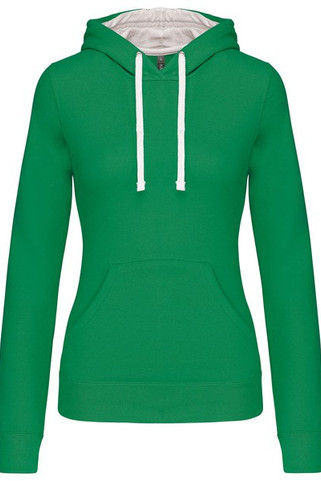 Kariban K465 - Sweat-shirt capuche contrastée femme