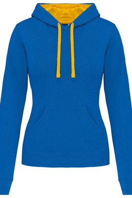Kariban K465 - Ladies’ contrast hooded sweatshirt