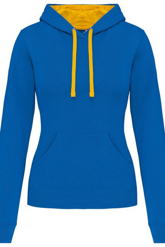 Kariban K465 - Ladies’ contrast hooded sweatshirt