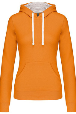 Kariban K465 - Ladies’ contrast hooded sweatshirt