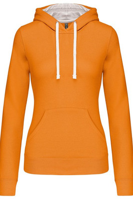 Kariban K465 - Sweatshirt med hætte i kontrast til damer