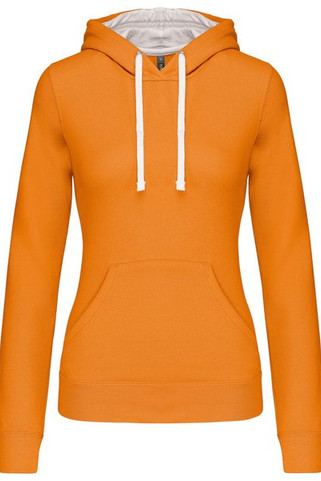 Kariban K465 - Sweat-shirt capuche contrastée femme