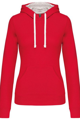 Kariban K465 - Sweat-shirt capuche contrastée femme
