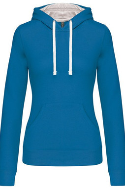 Kariban K465 - Sweatshirt de senhora com capuz em contraste