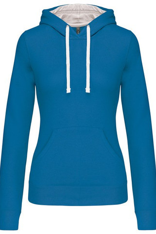 Kariban K465 - Ladies’ contrast hooded sweatshirt
