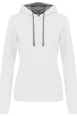 Kariban K465 - Ladies’ contrast hooded sweatshirt