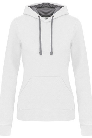 Kariban K465 - Ladies’ contrast hooded sweatshirt