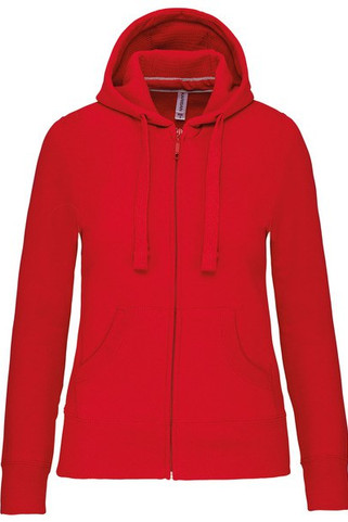 Kariban K464 - Ladies hooded full zip sweatshirt