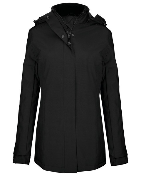Kariban K6108 - Women's Quilted Parka with Detachable Hood