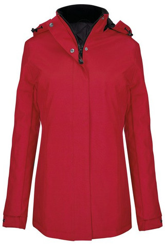 Kariban K6108 - Womens Quilted Parka with Detachable Hood