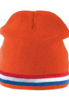 K-up KP515 - BEANIE HAT WITH BI-COLOUR BOTTOM BAND