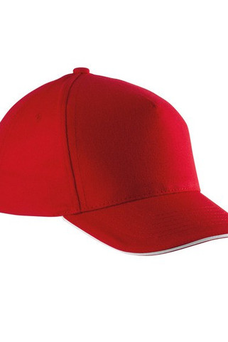 K-up KP148 - KIDS CAP WITH CONTRASTING SANDWICH VISOR - 5 PANELS