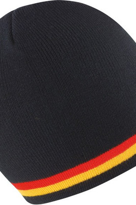 Result R368X - Bonnet Tricoté en Acrylique à Rayures Élégantes