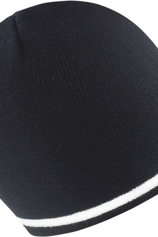 Result R368X - Stilren Randig Akryl Mössa för Vinter