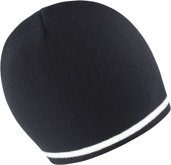 Result R368X - Cozy Stripe Knit Acrylic Beanie Hat