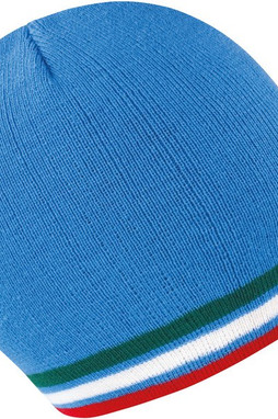 Result R368X - Stilvolle Acryl-Strickmütze mit Streifenmuster